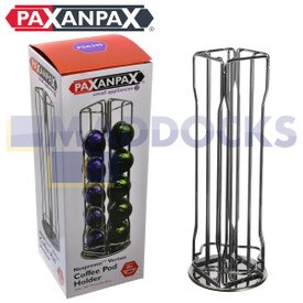 Porta Capsule 20 pezzi 4 file con Base girevole a 360° Compatibile Nespresso Vertuo