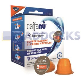 Capsule originali per la pulizia della macchina da caffè a cialde di tipo standard Caffe Nu Nespresso (confezione da 5 x 3 g)