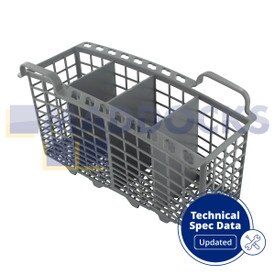 Cestello posate lavastoviglie Slimline plastica grigio 4 scomparti universale originale Indesit
