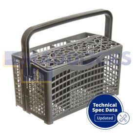 Cestello Posate 2 in 1 Deluxe Universale e Staccabile Misura Standard e Sottile per Lavastoviglie (230 mm x 130 mm x 145 mm)