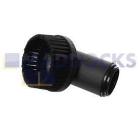 Strumento spazzola per polvere rotondo plastica nero universale per AEG, Bauknecht, Moulinex 800, Vorwerk e Wetrok (36 - 37 mm)