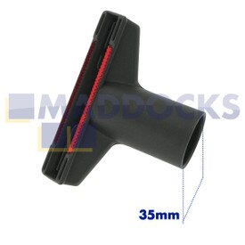 Ugello tappezzeria semplice plastica nero universale (35 mm)