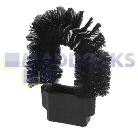 Spazzola pulizia radiatore per uso intensivo plastica nera universale per innesto su strumento per fessure 32 mm e 35 mm