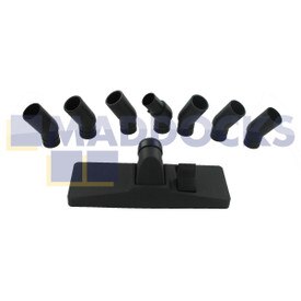Kit strumento ugello Combitool plastica nera universale con curve intercambiabili 30-32-35-37-Philips-Hoover