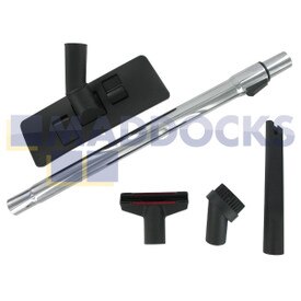 Aspirapolvere universale Ugello per pavimenti in plastica nera e kit di accessori per attrezzi con tubo di prolunga telescopica (32 mm)