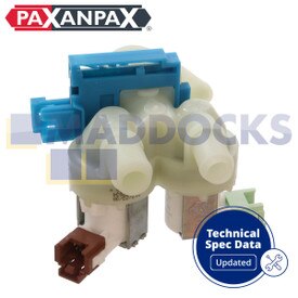 Compatible for AEG L82, L85, L7; Electrolux EWF; Zanussi ZWF, ZWH Series Washing Machine Twin Solenoid Inlet Water Fill Valve