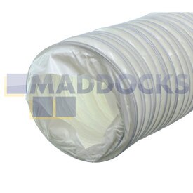 No Longer Available. Order 72-VK-53 [Universal Flexible PVC Plastic Vent Hose (4"/102mm x 3m)]