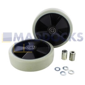 Genuine Original Numatic TTB Series Vacuum Cleaner Grey Wheel, Polyurethane Tyre (160mm)