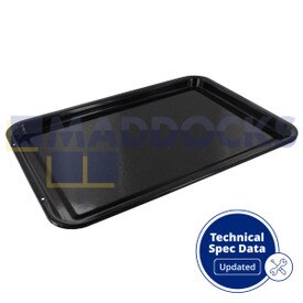 Teglia da forno bassa smaltata universale (417 mm x 300 mm x 21 mm)